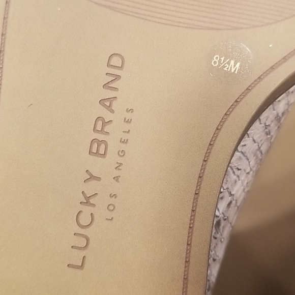 💕LUCKY BRAND💕 Jaime Snake Ankle Boots 8.5 NEW - Picture 10 of 15